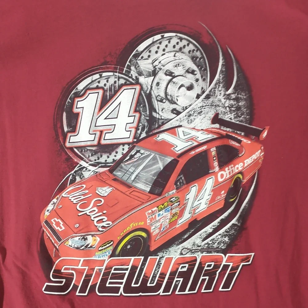 Winners Circle Tony Stewart 14 NASCAR Racing T-Shirt Red Mens XL Office Depot - Picture 8 of 12